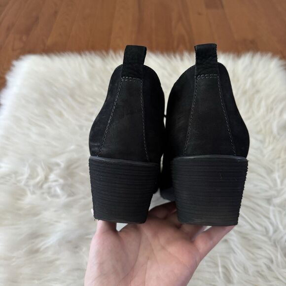 Dansko Ankle Wedge Boots Womens EU 41 Black Suede Leather Lace Up Oxford Shoes - Picture 7 of 11